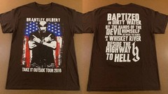 Concert 2016 Take It Outside Brantley Gilbert T-shirt S to 5XL TU601