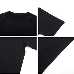 New Men Summer Short Sleeve Fitness T Shirt Running Sport Gym Compression T Shir