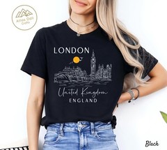 London Unisex Shirt Travel Gift United Kingdom Trip Souvenir Tee