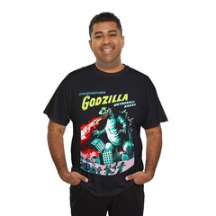 Sci Fi Retro Vintage Godzilla T-shirt Movie Tee Cult Film Monster Japanese Flick