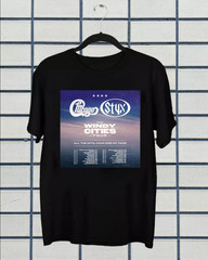 STYX & CHICAGO THE WINDY CITIES TOUR T Shirt Full Size S-5XL