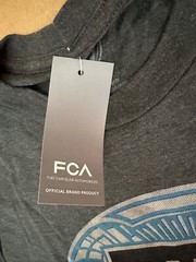 Men’s Fiat Vintage Badge Graphic Short Sleeve Tagless T-Shirt in Heather Grey