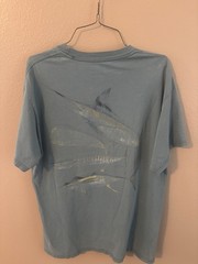Guy Harvey Tshirt Light Blue Mens L Vintage 100% Cotton