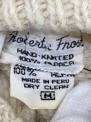 Other Brands 90s Knit Sweater (Thick) M Alpaca White Solid Color