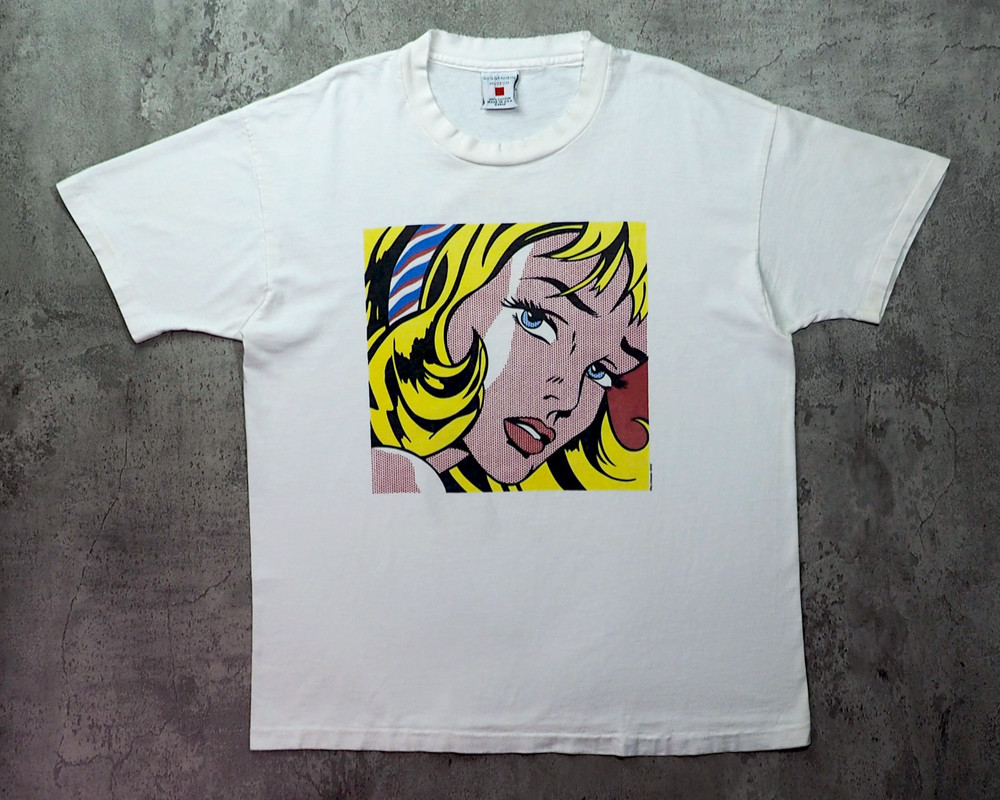 Vintage 1990s Roy Lichtenstein Girl With Hair Ribbon Shirt Size XL