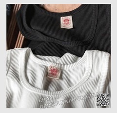 NON STOCK Summer Men Tank Cotton Basic Tee Slim Casual Ribbed Sleeveless T-Shirt