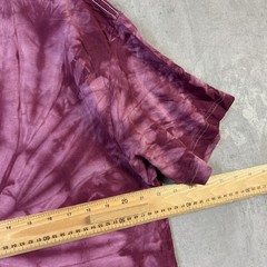 Tie Dye T Shirt Unisex XL Purple Spiral Tigers Summer Festival Rave Top