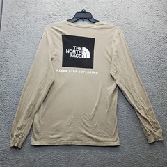 The North Face Shirt Mens M Brown Elastic Cuff Long Sleeve Crew Neck Pullover