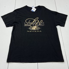 Vintage Las Vegas Nevada Black Short Sleeve Graphic T-Shirt Adult Size Large