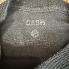 Cash Johnny Cash The Man In Black American Legend Black Graphic Tee Mens XL