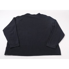 Cremieux Shirt Mens XL Black Long Sleeve Crewneck Cotton Blend Logo Casual Top