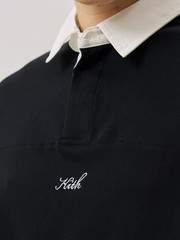 KITH Embroidered Patchwork Polo Shirt Men Summer Cool Casual Top