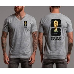 World Cup 2026 V Neck T-Shirt Football Soccer USA Worldcup Tee Logo Softstyle