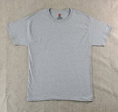 Hanes Comfort Soft Mens Short Sleeve T-Shirts Grey -Lot of 5- Size Medium. New!