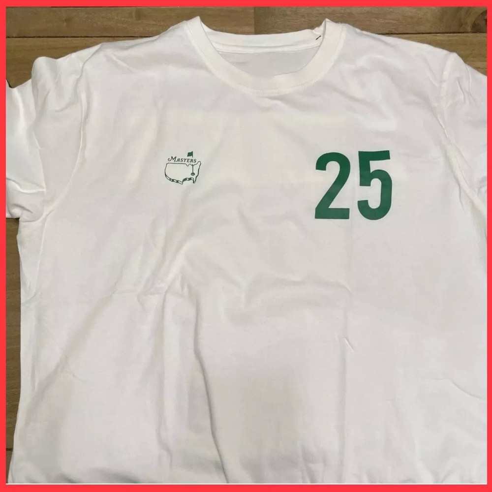 Masters Golf Augusta National White Cotton 1 Sided T Shirt Size S-5XL