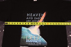 Vintage 1998 Deep Impact Movie Promo Black T-shirt – XL – Superior Tag, USA Made