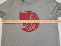 Fjallraven Size Large Gray Forever Nature Logo Short Sleeve Crew Neck T-Shirt