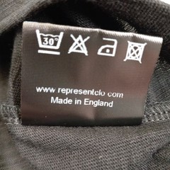 REPRESENT Essential LongSleeve T-Shirt LS Black Small (S) 100% Cotton