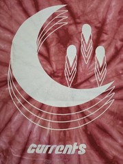 Currents Red Crystal Wash Tie Dye Metalcore Band Shirt Large