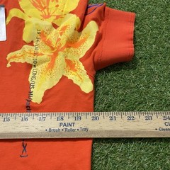 RLX Ralph Lauren Shirt Medium M Floral Orange Hawaiian Pacific Henley NWT $98