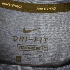 Nike Shirt Mens XL Blue Short Sleeve Pro Dri-Fit Performance Running Standard