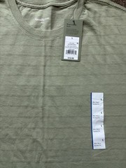 Goodfellow & Co Men’s L Standard Fit Crew Neck Short Sleeve Green Stripe Tee