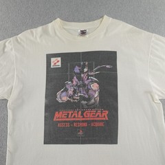 Vintage Metal Gear Solid Mens XL (23X28) Video Game Shirt 1998