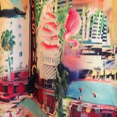 Miami Super Shine Print by Drill Men’s T-Shirt Size XL Hot Art Deco Theme NWOT
