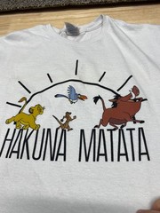 Vintage 90s The Lion King Simba T Shirt L Walt Disney Hakuna Matata Pumba Timon