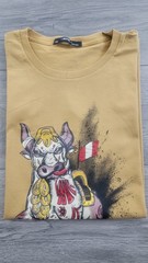 Peruvian Design Shirt Unisex Size M *** Pucara Bull Torito – Peruvian Cotton