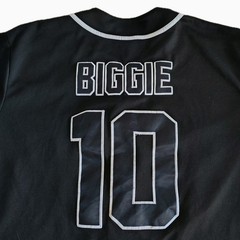 Bad Boy Notorious B.I.G Jersey Mens XL Biggie 10 Embroidered Button Front Shirt