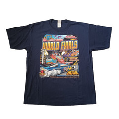 IHRA Motorsports World Finals T Shirt Mens XL Blue 10th Annual Drag Racing Y2K