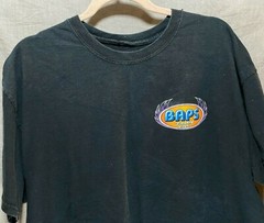 Baps Finishing First Shirt Adult Large Black Front Back Graphic Tee Mens