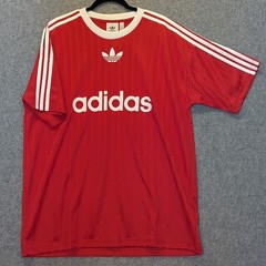 Adidas Originals Trefoil Men’s Large T-Shirt Red Poly Soccer Jersey Shirt IM9458
