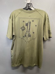 USMC 1st Battalion 1st Marines Unit Short Sleeve Badger Sport Shirt Size Medium
