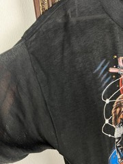 Vintage 80’s 3D Emblem Graphic Biker Reaper Sexy Tee Shirt Black Mens Rare Sz XL