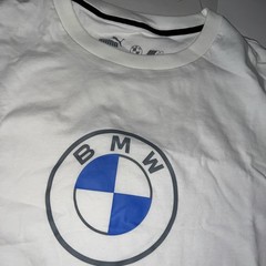 Puma BMW Motorsport MMS Racer Logo Men’s T Shirt White Sz XL $40 NEW