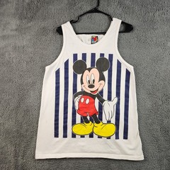 VTG 90’s Disney Mickey Unlimited Tahiti Medium OSFM Racer Back Tank Gym Beach
