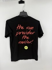 Duvin Design Black Graphic Print “The Sun Provides The Smiles” T-Shirt Size M