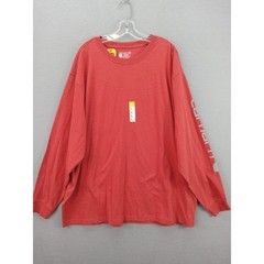 Carhartt Loose Fit Long Sleeve Shirt Mens Size 2XL Red Workwear Heavyweight K231