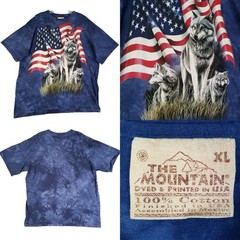 Vintage The Mountain Shirt Men’s Size XL Navy Blue Tie Dye Tee Cottton