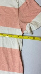 Hollister Men’s Medium Pink White Striped Crew Neck T-Shirt