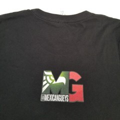 Canvas Men’s Black Mexicangueys Graphic T-Shirt Size Small Classic Casual