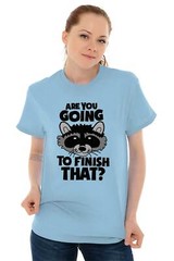 Trash Panda Funny Foodie Lazy Diet Cheat Day Womens or Mens Crewneck T Shirt Tee