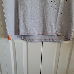 Red Bull KTM Racing Team Motocross Mens Large T-Shirt Gray/Orange Stitch NWT