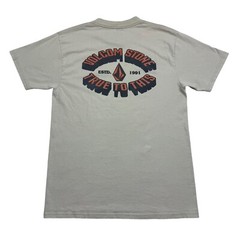 Volcom Stone Men’s Graphic T-Shirt “True To This” Y2K Beige Size M Cotton