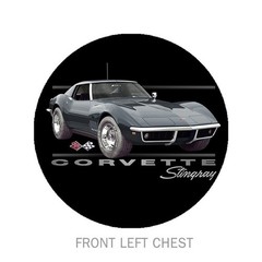 Joe Blow T’s 1969 Chevy Corvette Stingray Men’s Black T-Shirt C3