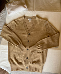 CLUB MONICO MENS SWEATER HAUL XS 4 PC Cardigan V Neck Cable Knit Luxury Clothing