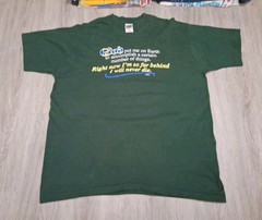 Vintage 90s GOD Put Me On Earth Church T-shirt XL Jesus Iconic Single Stitch