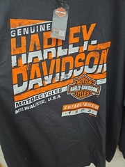 Harley Davidson T Shirt Men’s 3XL Long Sleeve Washington Pa. Black Steel City